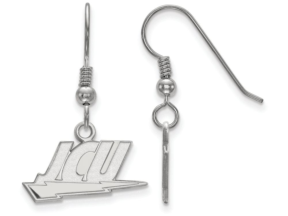LogoArt Sterling Silver John Carroll University Small Dangle Earrings Wire