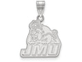 LogoArt Sterling Silver James Madison University Medium Pendant Necklace