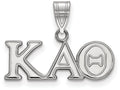LogoArt Sterling Silver Kappa Alpha Theta Medium Pendant Necklace