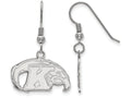 LogoArt Sterling Silver Kent State University Small Dangle Earrings Wire