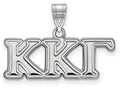 LogoArt Sterling Silver Kappa Kappa Gamma Medium Pendant Necklace
