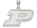 LogoArt Sterling Silver Purdue Medium Pendant Necklace