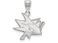 LogoArt Sterling Silver San Jose Sharks Medium Pendant Necklace