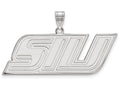 LogoArt Sterling Silver Southern Illinois University Medium Pendant Necklace