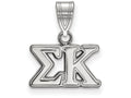 LogoArt Sterling Silver Sigma Kappa Medium Pendant Necklace