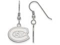LogoArt Sterling Silver St. Cloud State Small Dangle Earrings Wire