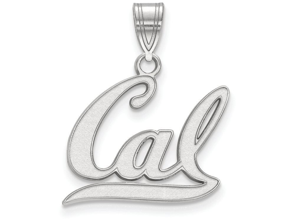 LogoArt Sterling Silver University Of California Berkeley Medium Pendant Necklace