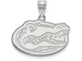 LogoArt Sterling Silver University Of Florida Medium Pendant Necklace