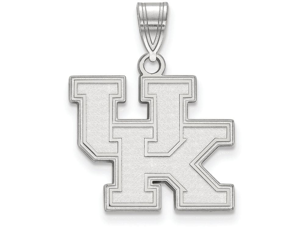 LogoArt Sterling Silver University Of Kentucky Medium Pendant Necklace