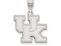 LogoArt Sterling Silver University Of Kentucky Medium Pendant Necklace