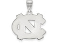 LogoArt Sterling Silver University Of North Carolina Medium Pendant Necklace