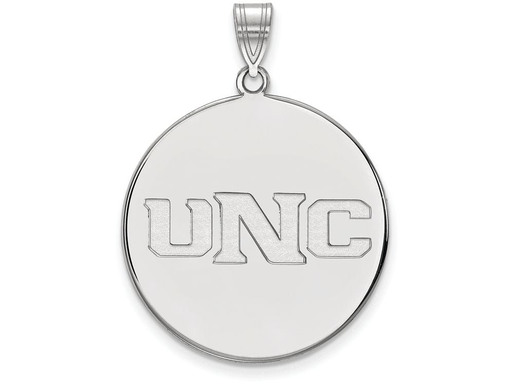 LogoArt Sterling Silver University Of Northern Colorado XL Disc Pendant Necklace