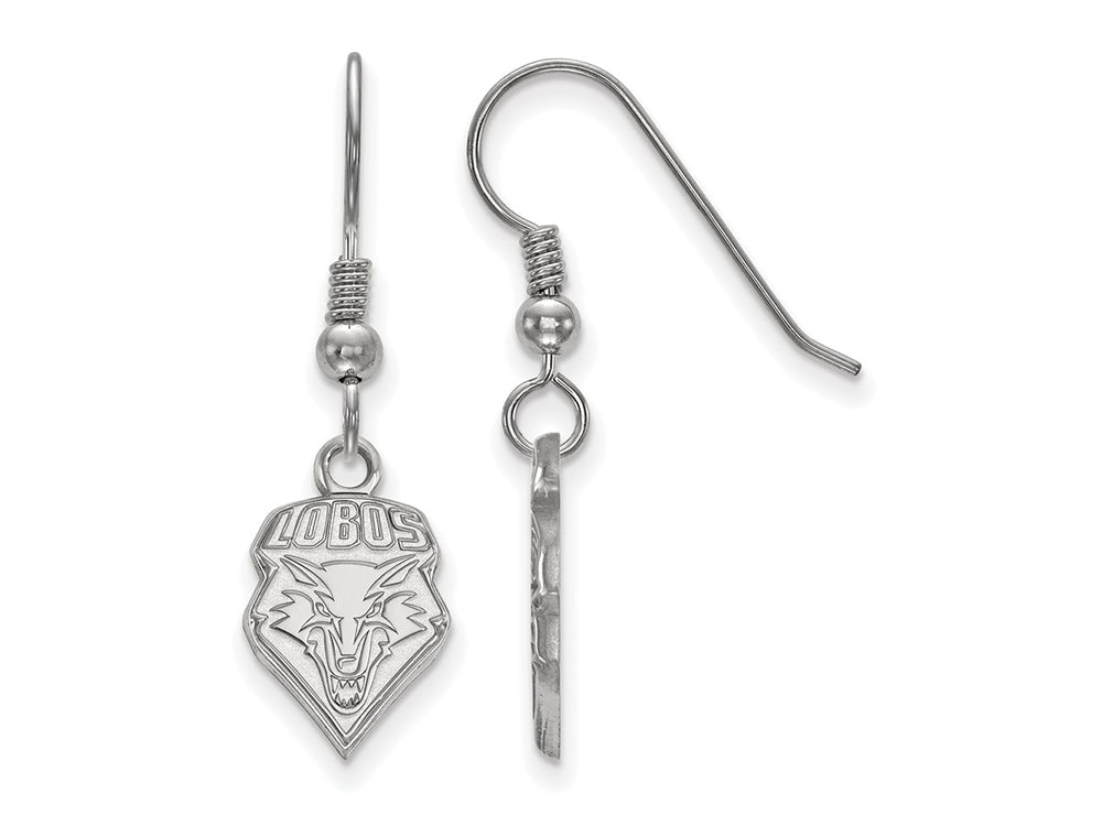 LogoArt Sterling Silver University Of New Mexico Small Dangle Earrings Wire