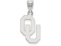 LogoArt Sterling Silver Oklahoma Medium Pendant Necklace