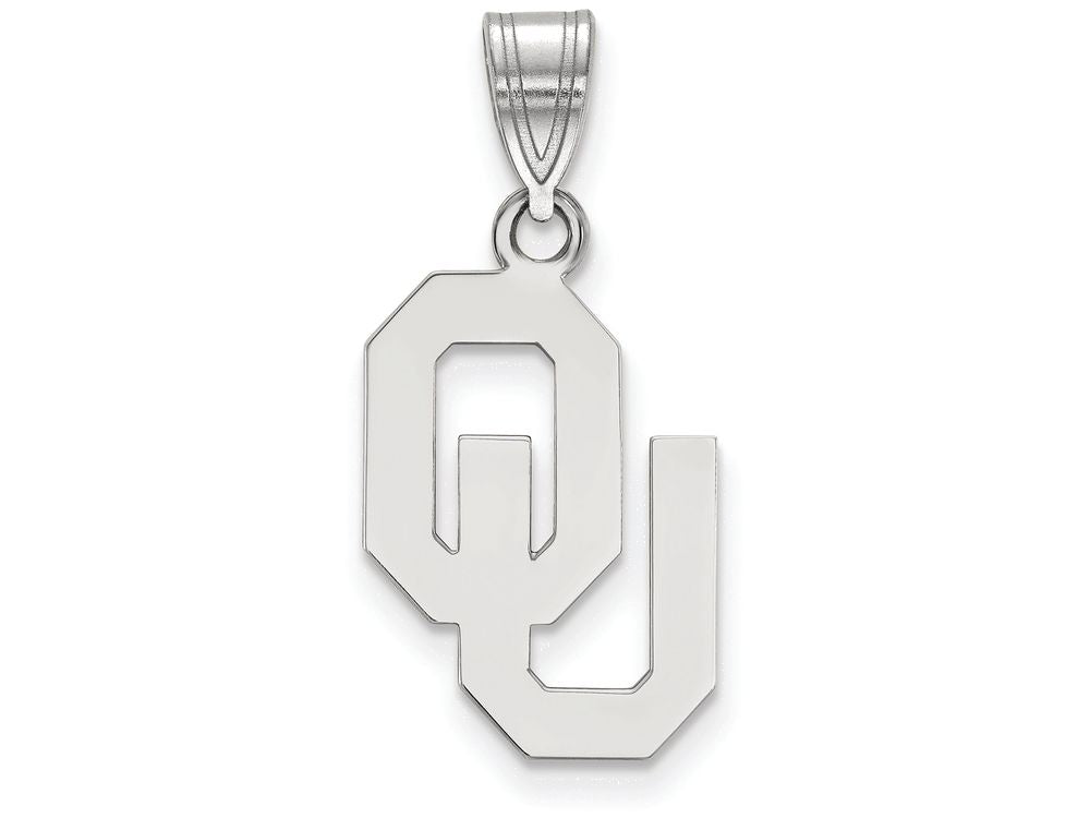 LogoArt Sterling Silver Oklahoma Medium Pendant Necklace