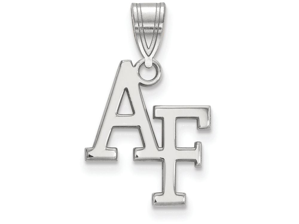 LogoArt Sterling Silver United States Air Force Academy Medium Pendant Necklace