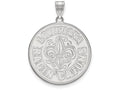 LogoArt Sterling Silver University Of Louisiana At Lafayette XL Pendant Necklace
