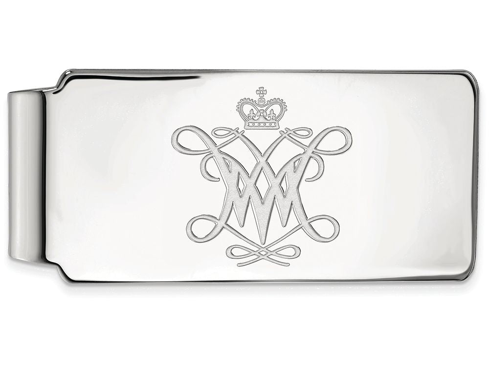 Logoart 925 Sterling Silver William And Mary Money Clip