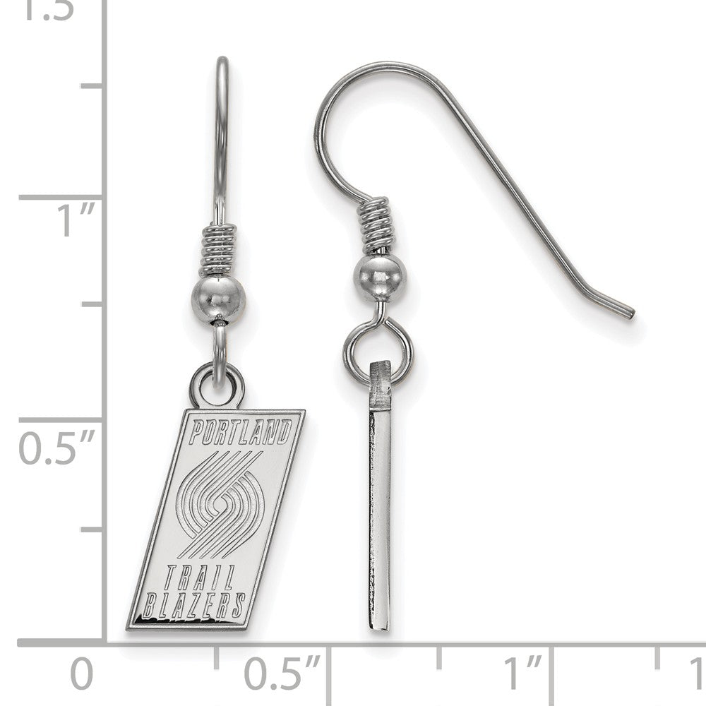 LogoArt Sterling Silver Rice University Small Dangle Earrings Wire