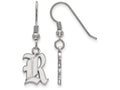 LogoArt Sterling Silver Rice University Small Dangle Earrings Wire