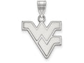 LogoArt Sterling Silver West Virginia University Medium Pendant Necklace