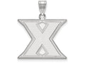 LogoArt Sterling Silver Xavier University Large Pendant Necklace