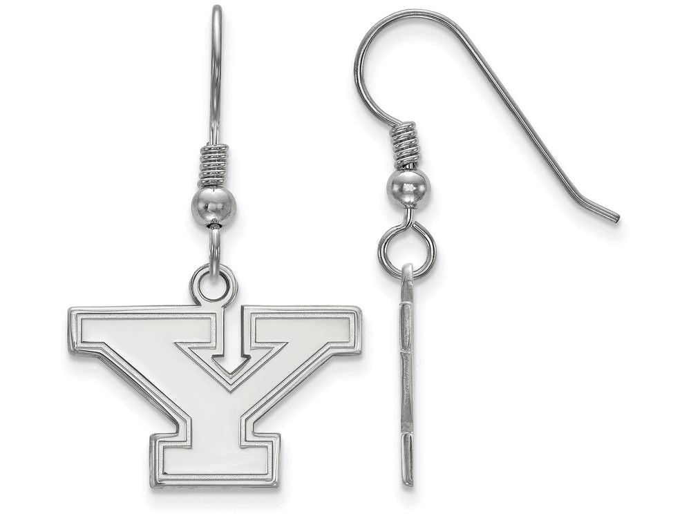 LogoArt Sterling Silver Youngstown State University Small Dangle Earrings Wire