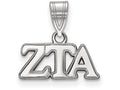 LogoArt Sterling Silver Zeta Tau Alpha Medium Pendant Necklace