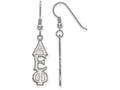 LogoArt Sterling Silver Alpha Epsilon Phi Dangle Medium Earrings