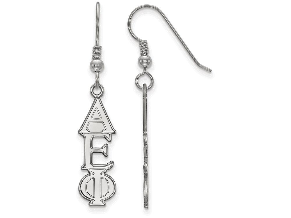 LogoArt Sterling Silver Alpha Epsilon Phi Dangle Medium Earrings