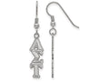 LogoArt Sterling Silver Alpha Sigma Tau Dangle Medium Earrings