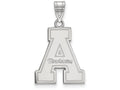 LogoArt Sterling Silver Appalachian State University Large Pendant Necklace