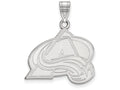 LogoArt Sterling Silver Colorado Avalanche Large Pendant Necklace