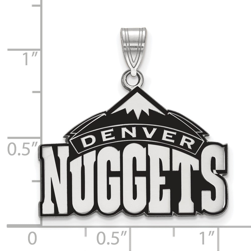 LogoArt Sterling Silver Chicago Blackhawks Large Pendant Necklace