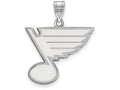 LogoArt Sterling Silver St. Louis Blues Large Pendant Necklace