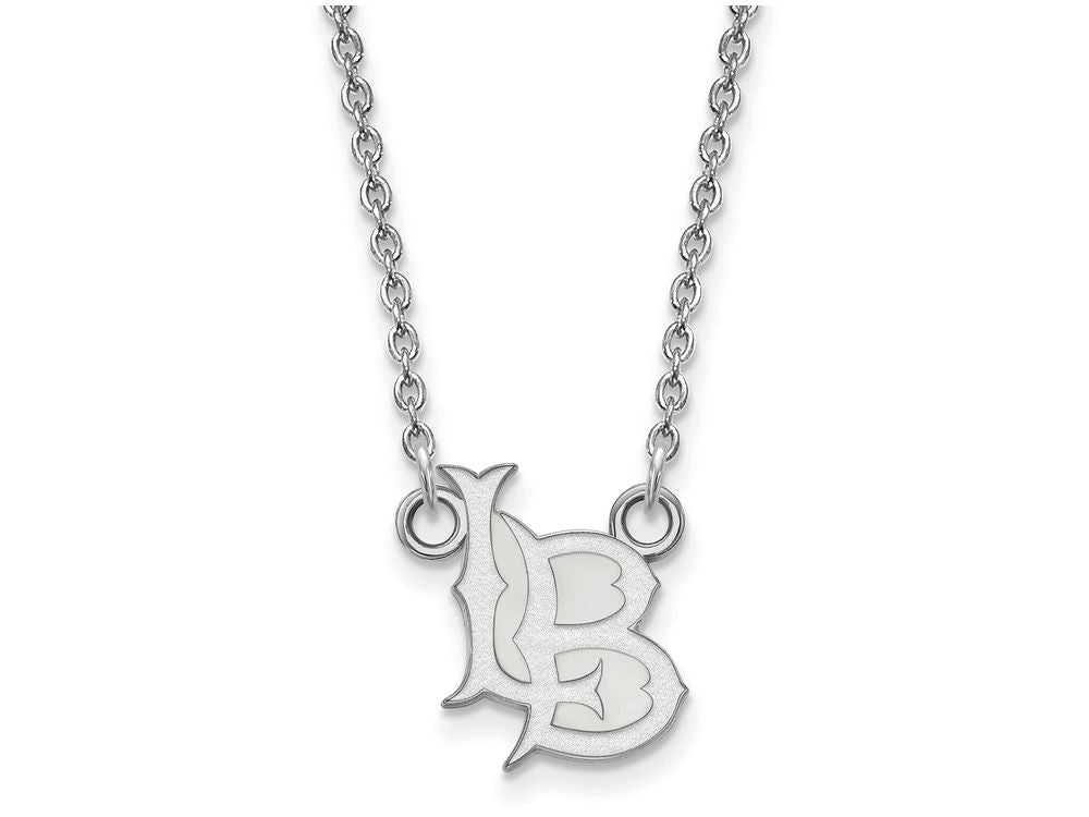 Logoart 925 Sterling Silver California State University, Long Beach Small Pendant Necklace