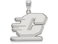 LogoArt Sterling Silver Central Michigan University Large Pendant Necklace