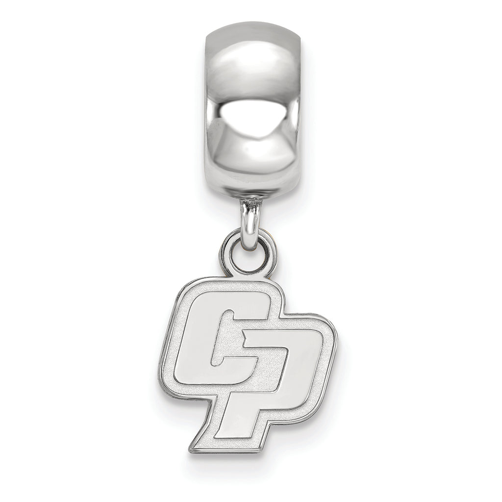 Logoart 925 Sterling Silver California Polytechnic State University Bead Charm Extra Small Dangle