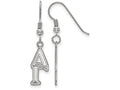 LogoArt Sterling Silver Delta Gamma Dangle Medium Earrings