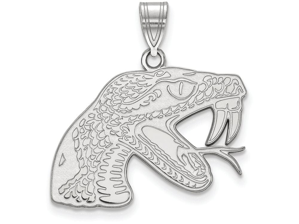 LogoArt Sterling Silver Florida Aandm University Large Pendant Necklace