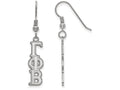LogoArt Sterling Silver Gamma Phi Beta Dangle Medium Earrings