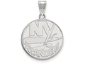 LogoArt Sterling Silver New York Islanders Large Pendant Necklace