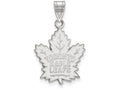 LogoArt Sterling Silver Toronto Maple Leafs Large Pendant Necklace
