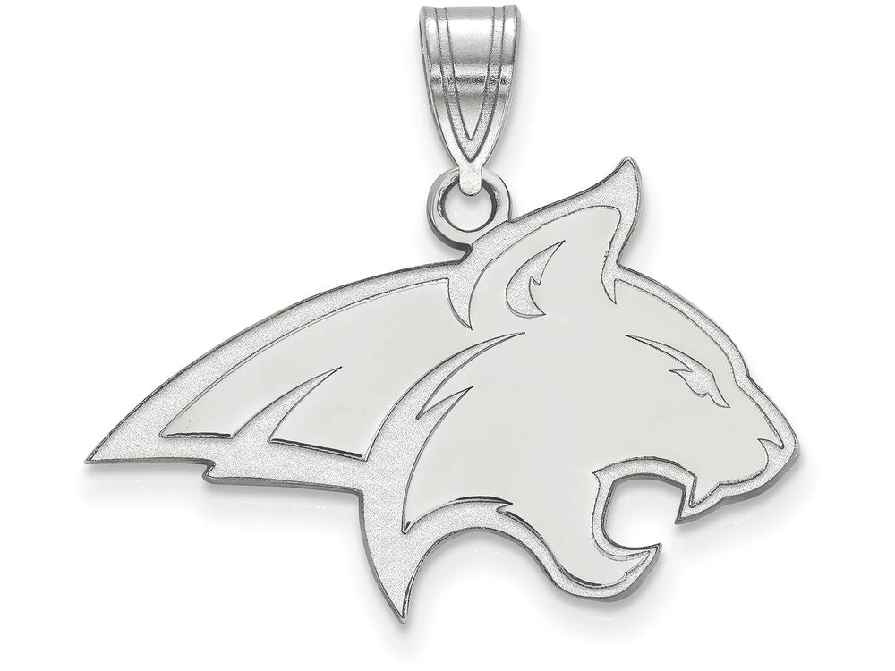 LogoArt Sterling Silver Montana State University Large Pendant Necklace
