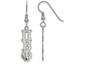 LogoArt Sterling Silver Pi Beta Phi Dangle Medium Earrings