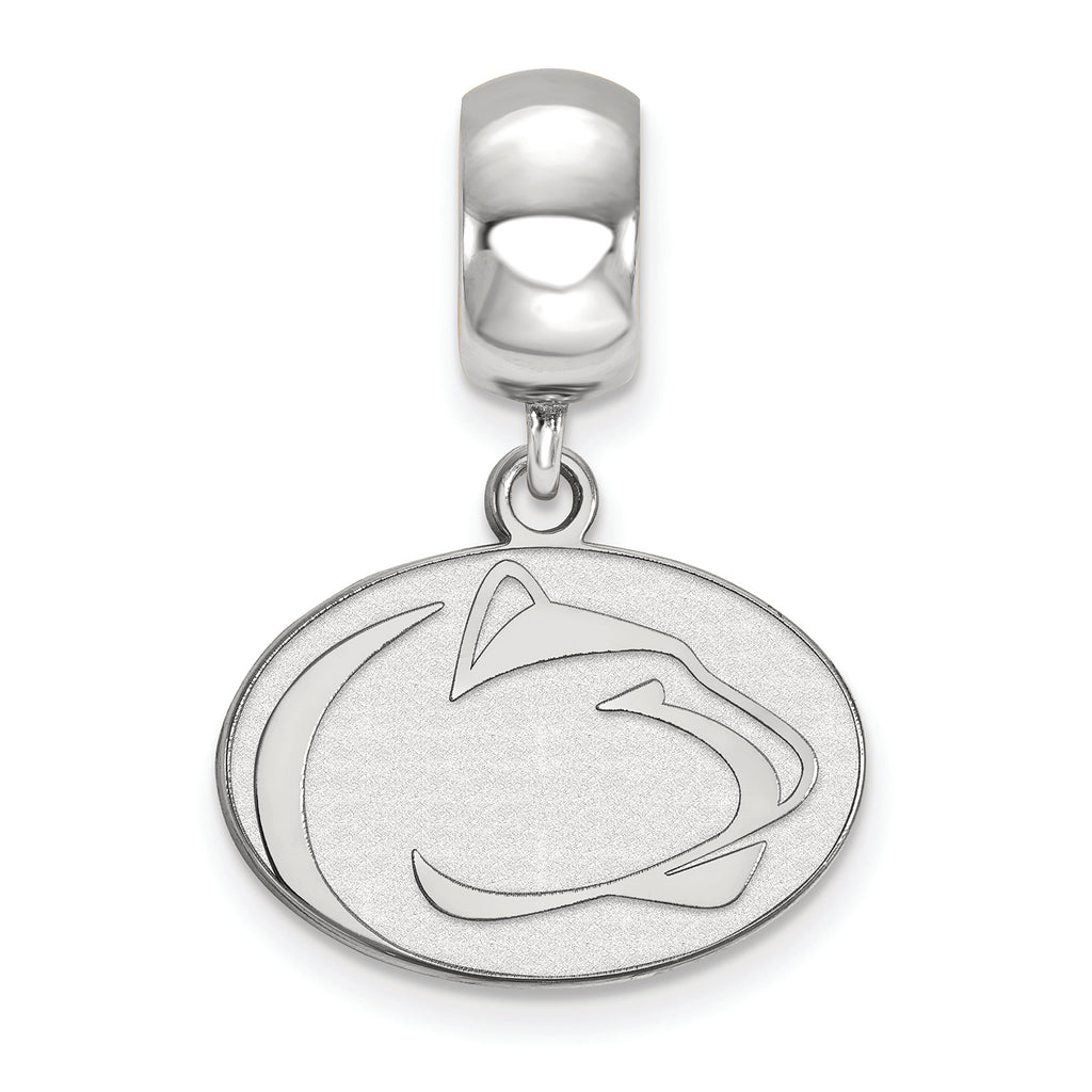 LogoArt Sterling Silver Penn State University Bead Charm Charm Small Dangle Bead Charm