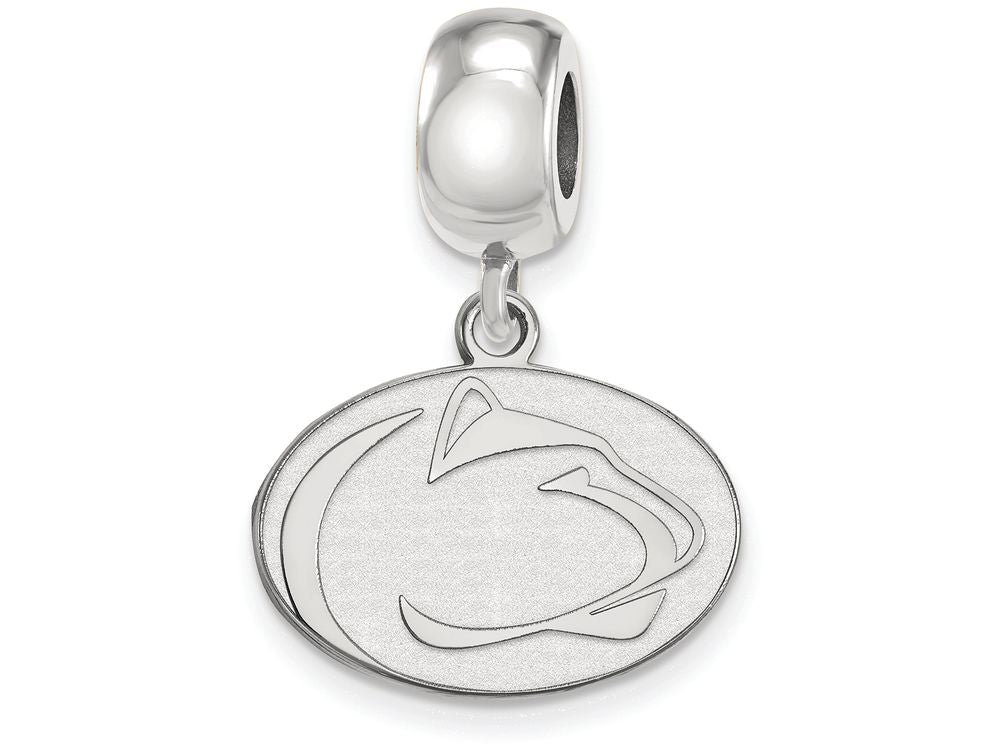 LogoArt Sterling Silver Penn State University Bead Charm Charm Small Dangle Bead Charm