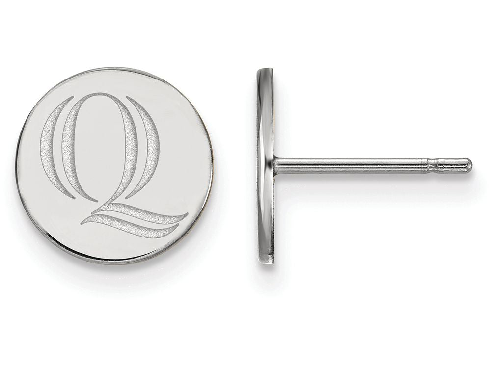 Logoart 925 Sterling Silver Quinnipiac University Extra Small Post Earrings