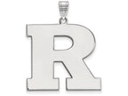 LogoArt Sterling Silver Rutgers XL Pendant Necklace