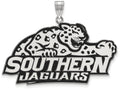 LogoArt Sterling Silver Southern University XL Enamel Pendant Necklace